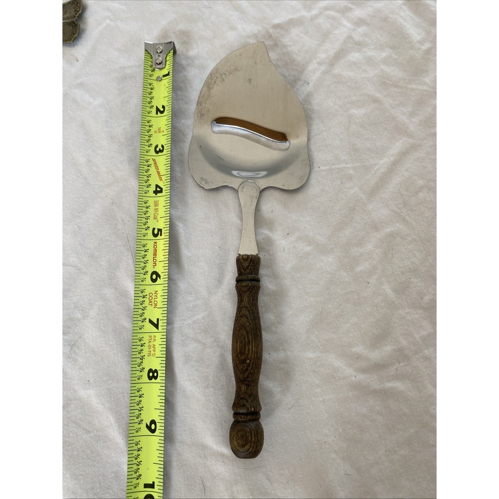 Vintage Cheese Plane Slicer, Stainless Steel / Wood Handle, 9.5 in, JAPAN